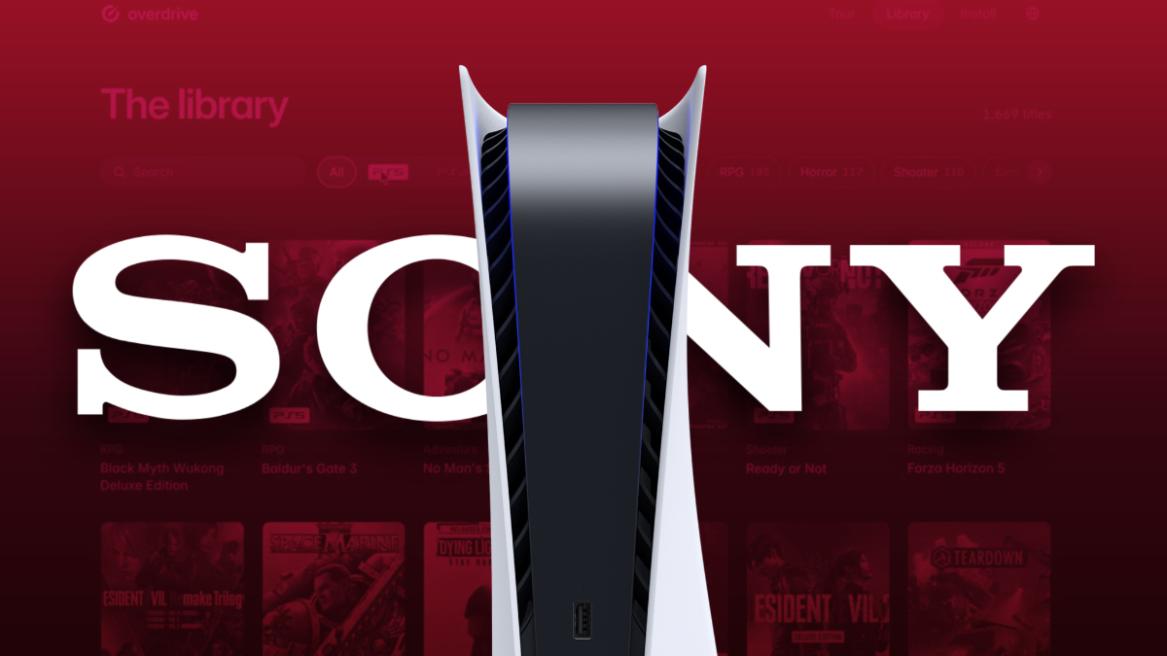 PS5 image with Sony logo in the background.