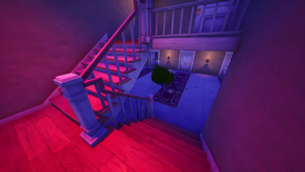 stairs going to secret toom in Fortnite