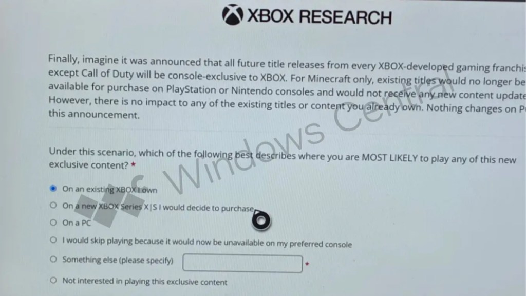 Xbox new survey image.